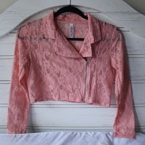 Light Pink Lace Kids XL (Adult XS) Jacket